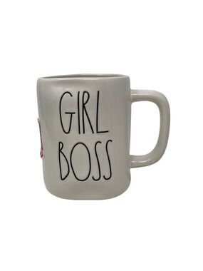 Rae Dunn GIRL BOSS Mug Original Ceramic Stoneware 16 oz Coffee Cup RD Kitchen